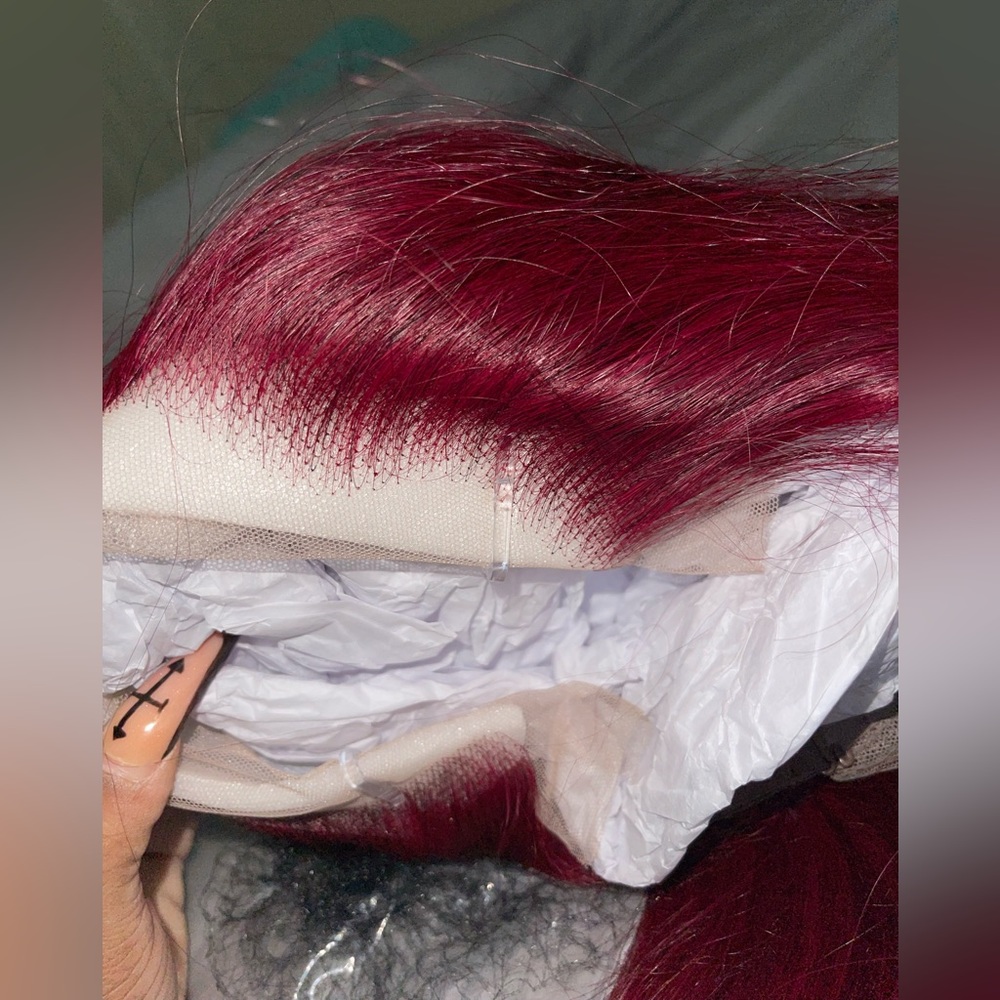 Burgundy Brazilian wig